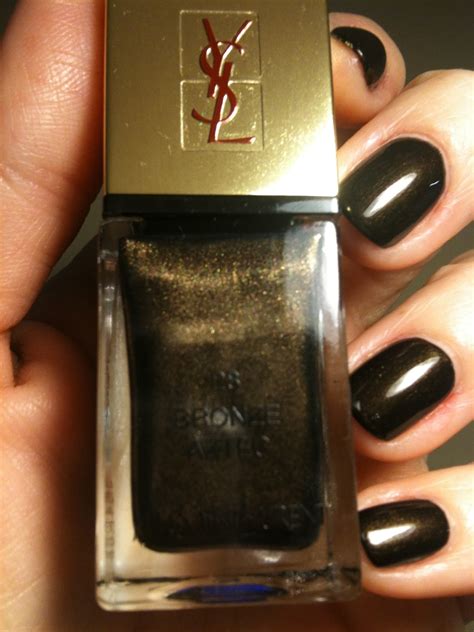 ysl bronze aztec nail polish|Yves Saint Laurent La Lacquer COUTURE In 28 Bronze Aztec.